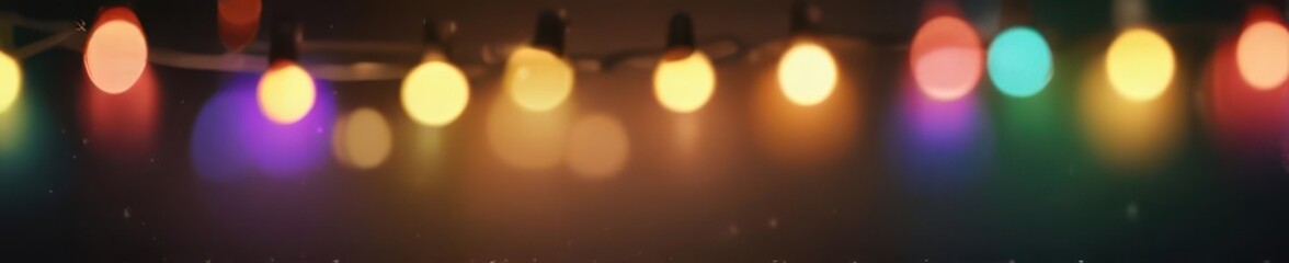 Abstract blurred Christmas lights background, glowing bokeh , green, season, bokeh