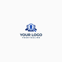 Obraz premium Minimal Corporate Consulting Logo with Initial Letter Design