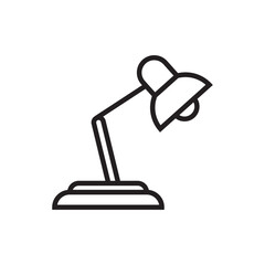 study desk lamp icon