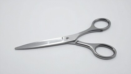 Scissors with Blade Sheen on Isolated Background
