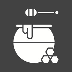 Honey Jar icon vector image. Suitable for mobile apps, web apps and print media.