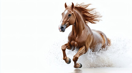 Obraz premium action, arabian, equestrian, equine, fast, free, freedom, horse, mammal, mane, mare, meadow, outside, pet, purebred, running, speed, strong, clear, drawing, gallop, head, motion, pasture, thoroughbred