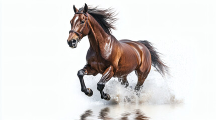 Obraz premium equestrian, equine, horizontal, horse, mammal, mane, mare, muscular, pet, pony, quarter, race, run, running, silhouette, speed, alertness, comparison, extinct, gallop, antique, engraving, illustration