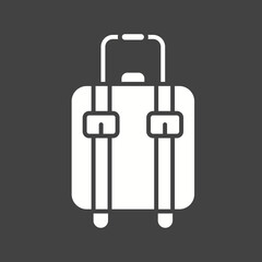 Luggage icon vector image. Suitable for mobile apps, web apps and print media.