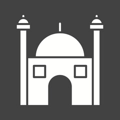 Mosque icon vector image. Suitable for mobile apps, web apps and print media.
