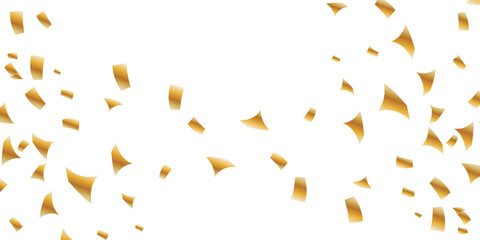 Fototapeta premium Elegant Abstract Golden Glitter with Transparent Background for Luxury Celebrations. Stylized Vector Design Featuring Luxurious Falling Gold Confetti, Subtle Glow Effects, and Transparent Backdrop.
