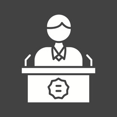 Politician icon vector image. Suitable for mobile apps, web apps and print media.