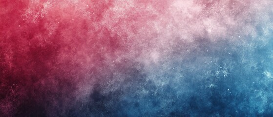 Fototapeta premium Abstract Gradient Texture Background in Red Pink and Blue Colors Grunge Style Artistic Backdrop