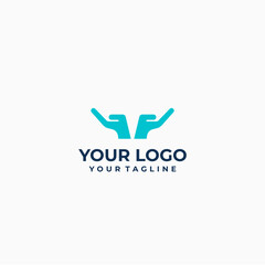 Minimalist Hand Logo Design for Wellness Brand
