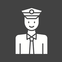 Taxi Driver icon vector image. Suitable for mobile apps, web apps and print media.