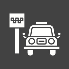Taxi Stop icon vector image. Suitable for mobile apps, web apps and print media.