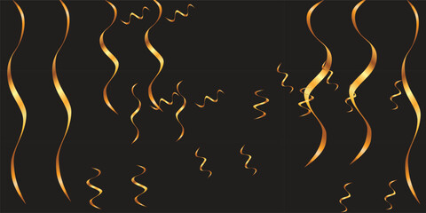 Luxurious Gold Confetti and Glitter Overlay Design on White Transparent Layer with black background. Premium Shiny Golden Dots and Light Glitter Textures Forming a Stylish and Elegant Background 