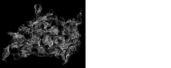 High Detail Air Pocket Texture From Bubble Wrap Sheet on a Transparent or White Background