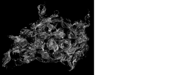 High Detail Air Pocket Texture From Bubble Wrap Sheet on a Transparent or White Background