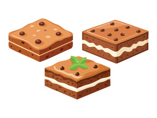 vector illustration a Brownies
