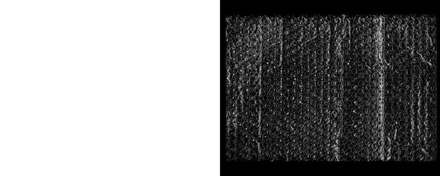 Mockup Bubble Wrap PNG With Realistic Wrinkle and Shine on a Transparent or White Background