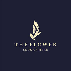 Fototapeta premium Flower logo style icon design template vector illustration