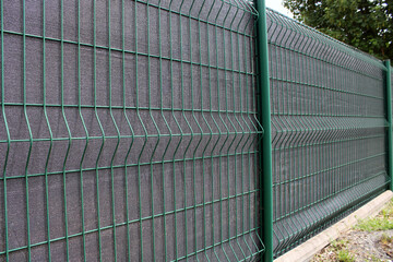 Clôture panneau rigide grillage clôture vert en acier galvanisé avec filet brise-vue anthracite