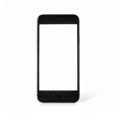 Smartphone with Screen Glow on Isolated White Background