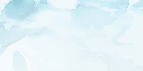 Abstract watercolor paint background by teal color soft blue sky with liquid fluid texture for background, banner. Elegant Teal Blue Watercolor Art with Smooth Liquid Blend for Contemporary design.