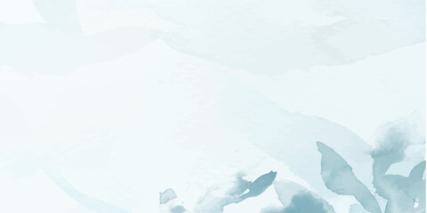 Abstract watercolor paint background by teal color soft blue sky with liquid fluid texture for background, banner. Elegant Teal Blue Watercolor Art with Smooth Liquid Blend for Contemporary design.