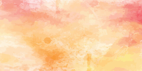 Abstract watercolor paint background by teal color orang and red with liquid fluid texture for background, banner