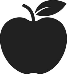Ambrosia Apple icon Silhouette vector on transparent background