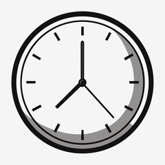 clock isolated on white