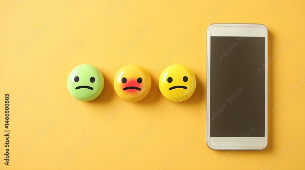 Poster behavior-tuned messaging icon concept showcasing mood-matched communication approaches for enhanced 
