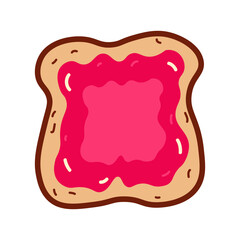 slice of bread with strawberry jam