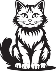 Fototapeta premium Cat Silhouette Vector | Black Cat Clipart Set