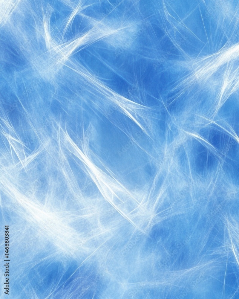 Poster abstract blue background with white light streaks creating a dynamic and ethereal effect perfect for