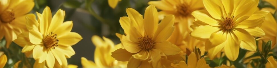 Fototapeta premium Intricate details of sunlit yellow petals, vibrant hues and soft textures , nature photography, detail shot, botany