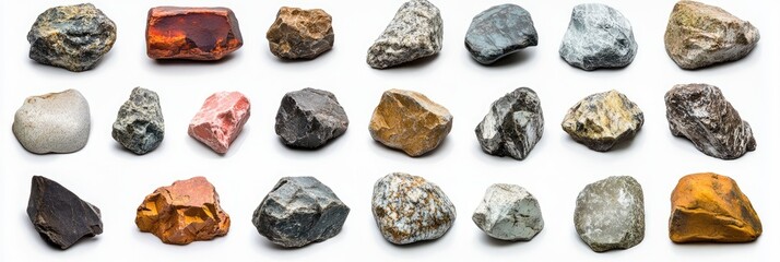 Assorted rocks of various colors and textures (1)