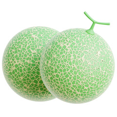 Melon 3d illustration