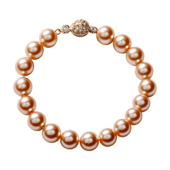 Obraz premium Pearl bracelet isolated on transparent background