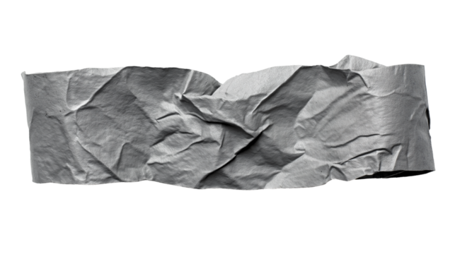 piece of gray duct tape isolated on white background