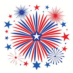 Fototapeta premium 4th of July fireworks