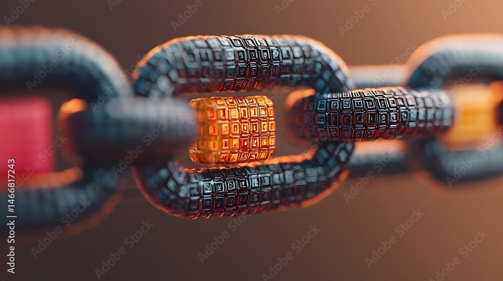 Poster secure blockchain tunnel showing verified transaction