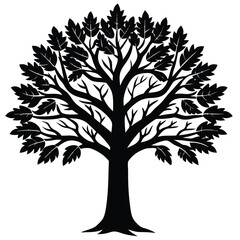 Obraz premium vector tree silhouette