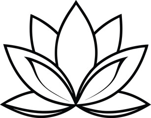 vector black and white flower