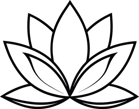 vector black and white flower