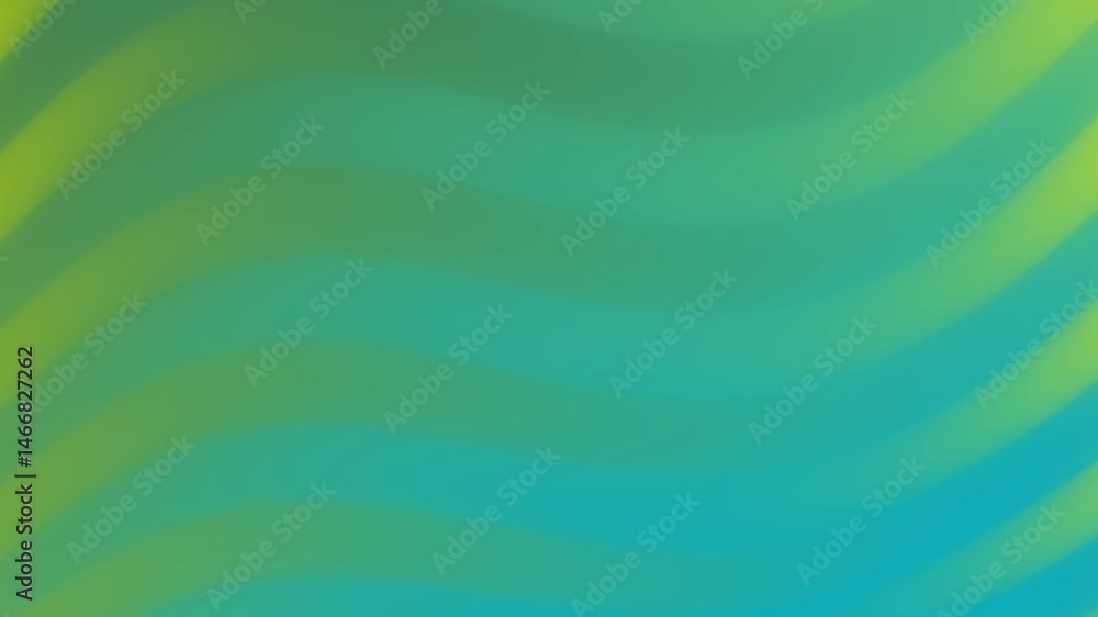 Poster abstract motion: flowing green and teal gradient waves background animation