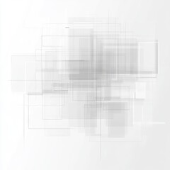 Obraz premium Abstract grayscale composition of overlapping translucent rectangles
