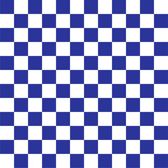Classic Blue and White Checkerboard Pattern - Timeless Design Element