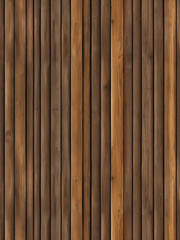 Fototapeta premium Fencing wood isolated on a transparent background