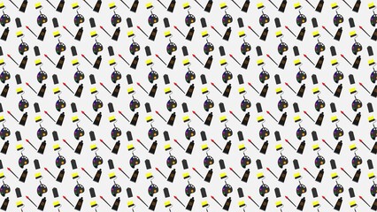 SEAMLESS PAINTING PATTERN DESIGN COLORFULL