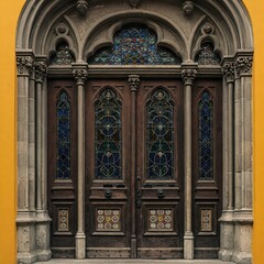 Obraz premium entrance to the church of the holy sepulchre