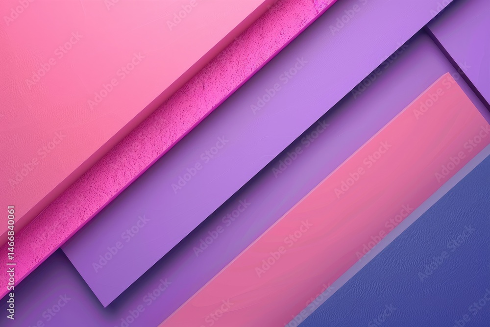 Poster geometric pink and purple structures with spherical shapes. abstract image of 3d rendering of geomet