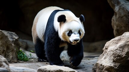 Fototapeta premium Majestic Giant Panda in its Habitat